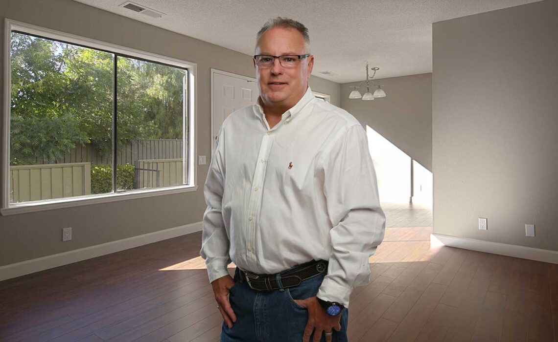 portrait of Steve Tomlinson of Tomlinson Paint Contractor, Bullard, Texas.