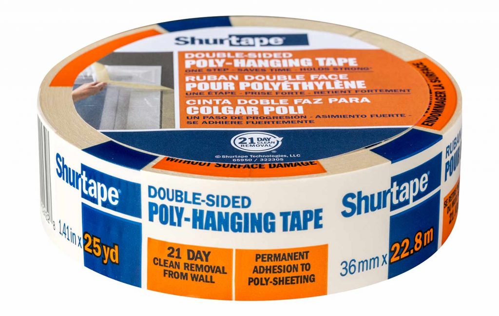 Shurtape double sided poly-hanging tape