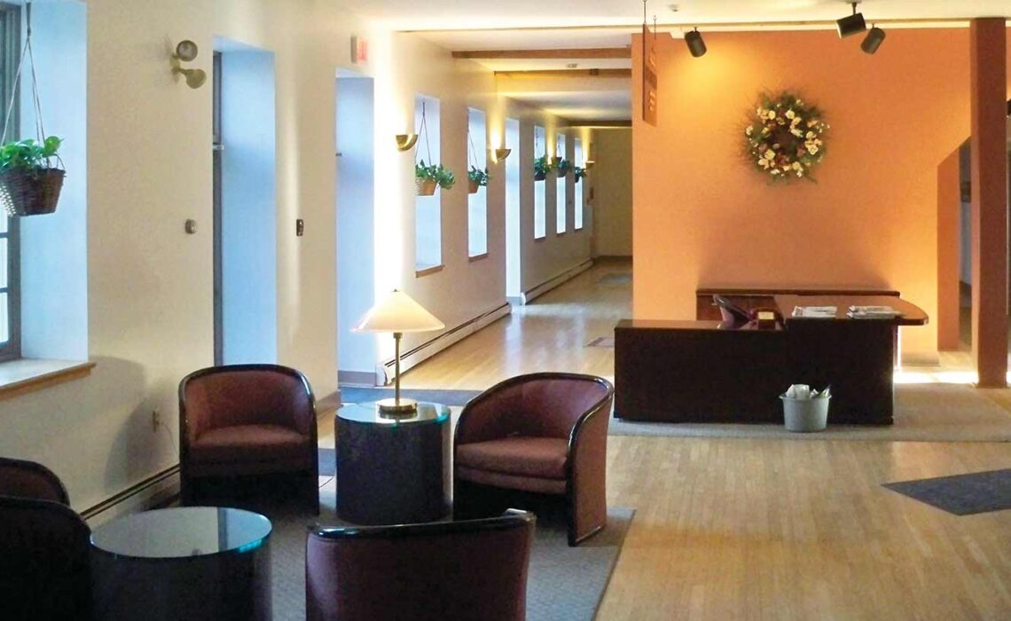high use common area in a loft complex