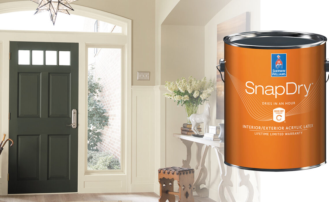 SnapDry™ Door & Trim Paint: Outstanding Results, Without the Wait
