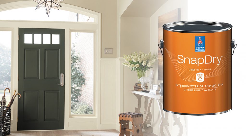 SnapDry™ Door & Trim Paint: Outstanding Results, Without the Wait