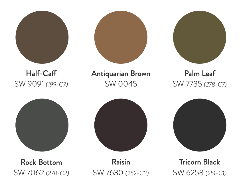 Commercial Colormix® colors: deeps and darks