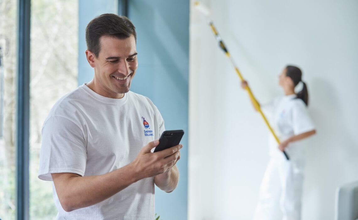 Sherwin-Williams PRO+ App photo composite