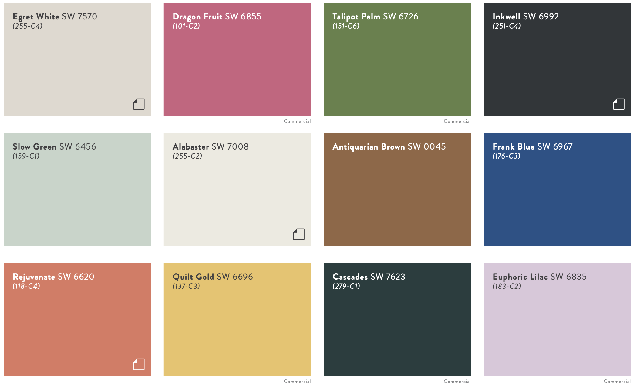 Paradox palette colors in 2025 Colormix Forecast