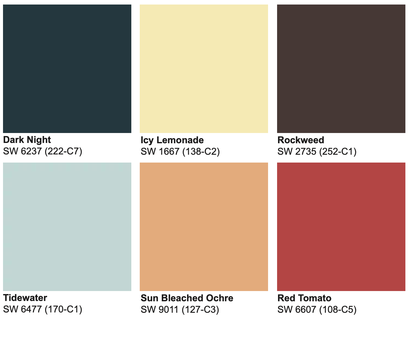 Colormix Kindred palette commercial colors