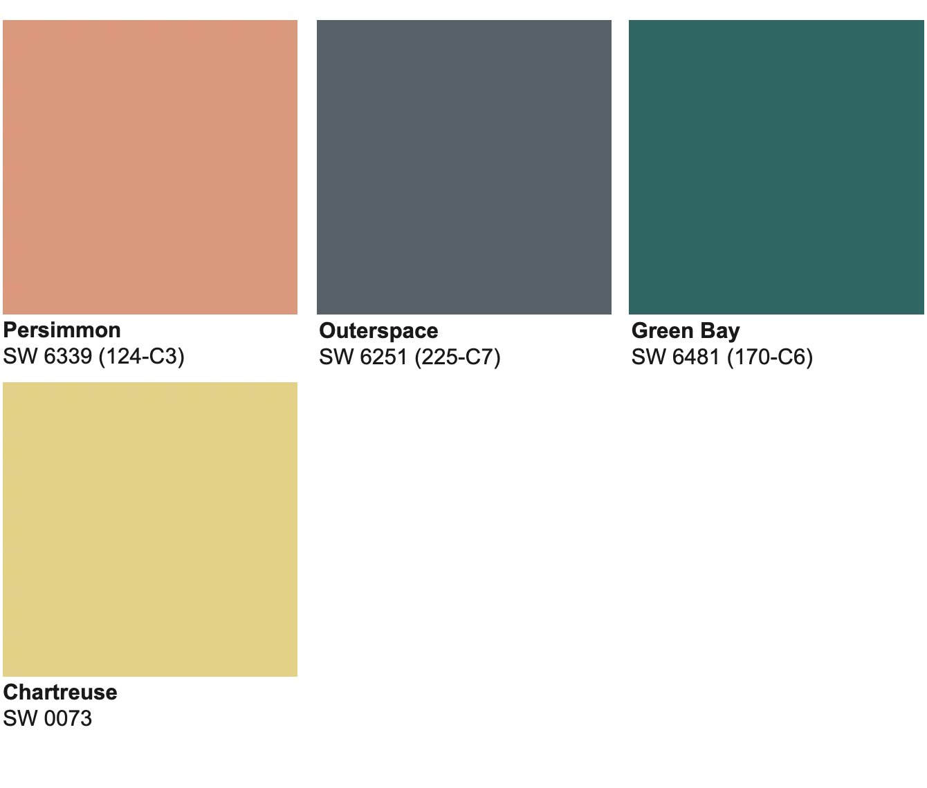 Colormix Wellspring palette commercial colors