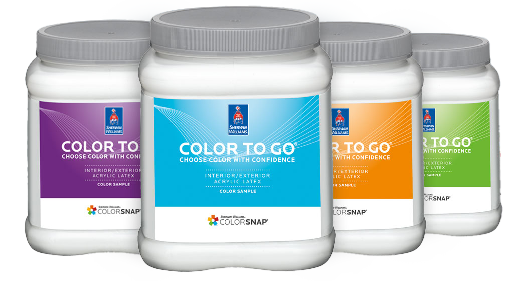 Color to Go paint containers